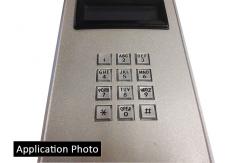 China Numeric Metal Keypad 4x3 Acess Control System IP65 12 Keys Dot Matrix Interface supplier