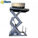 Painting Workshop Stationary Moves Hydraulic Operated Turntable on Hydraulic Scissor Lift Table with 1900mm Lift Stroke for sale