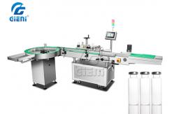 China Cylindrical Packaging Bottle Label Applicator 300pc/M , Bottle Label Pasting Machine supplier