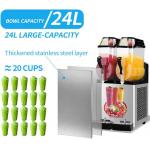 Digital control Flexible 2 tank slush drink machine frozen slush machine for sale