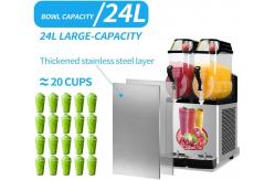 China Digital control Flexible 2 tank slush drink machine frozen slush machine supplier