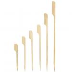 9cm Bamboo Paddle Pick Natural Wooden Kebab Sticks For Cocktails for sale