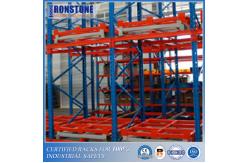China ODM Customized Gravity Push Back Steel Racking System with Intensive Storage supplier