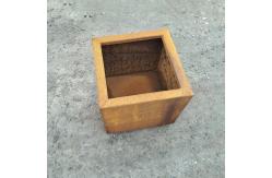 China Rusty Red Large Flower Pots Outdoor Customized Style for Gardenscape Beautification supplier
