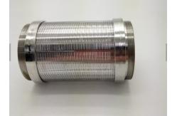 China Reversed Johnson Wedge Wire Rotating Drum Screen Tube For Municipal Wastewater supplier
