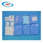 Waterproof Blue Disposable Sterile Refrative Eye Drape Kit For Eye Surgeries for sale