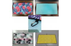 China Embroidered White Microfiber Golf Towel Bulk Custom and customized logo supplier