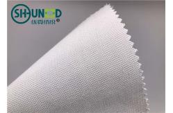 China Plain Weave Polyester Woven Interlining Fabric Single Side Brushed For Men Necktie supplier