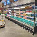 Automatic Defrost Refrigerated Display Showcase , 1200L Open Chiller Fridge for sale