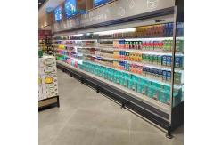 China Automatic Defrost Refrigerated Display Showcase , 1200L Open Chiller Fridge supplier
