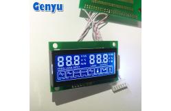 China OEM LCD Seven Segment Display HTN Blue 5V LCD Screen With PCB Board supplier