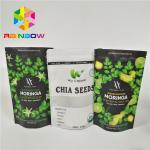 Laminated Material Stand Up Pouch Bags Moringa Leaf Powder Packaging With Zipper for sale