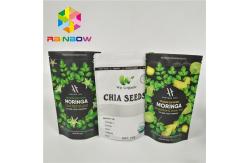China Laminated Material Stand Up Pouch Bags Moringa Leaf Powder Packaging With Zipper supplier