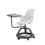Steel Frame Training Room Tables And Chairs H680*W450*D400mm With Writing Tablet