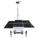 Solar Security Camera Trailer With Cameras For Outdoor Parking Lot for sale