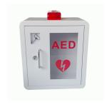 Universal Indoor White Metal Alarmed AED Defibrillator Wall Cabinet for sale