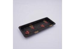 China Printed PS Plastic Sushi Tray Recyclable Dustproof supplier