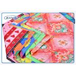 Fashion Embossed Pattern 3 Colors Printed White PP Spunbond Fabric Roll for sale