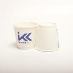 Customized Printing Drinking Paper Cup With PP Lid 8 Oz 250ml Disposable Hollow