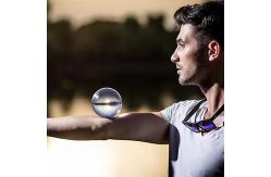 China Home Decoration Solid Acrylic Sphere , Clear Acrylic Contact Juggling Ball supplier