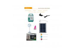China Emergency Lighting Magneto Solar Home System With Radio 5W Solar Lighting Kit supplier