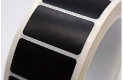 China 35mmx20mm 	Low Temperature Labels 1mil Black Matte High Temperature Resistant Polyimide Label supplier