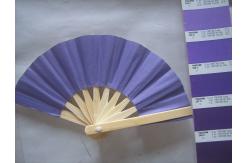 China 10cm Small Size Paper Folding Fans With Natural Bamboo Frame supplier