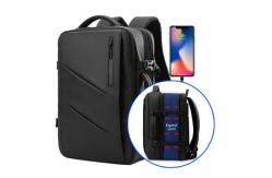 China Convertible Leakproof Business Casual Backpack Expandable With USB Port supplier