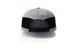 China Custom Logo Flat Brim Snapback Hats With Snap Closure 85% Acrylic 15% Wool supplier