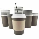 Food Grade Ink Offset Print 10oz Printed Takeaway Cups Size Optional for sale