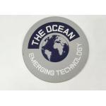 Round Custom Rubber Patch TPU Embossed 3D Iron On Hot Melt Heat Transfer Sticker for sale