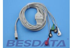 China Disposable 5 Lead ECG Placement , ECG Lead Clips IEC / AHA Standard TP3010 supplier