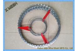 China Security Perimeter Galvanized Binding Wire Welded Razor Mesh 22 Mm Blade Length supplier