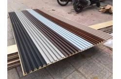 China Wooden Grain PVC WPC Wall Panel Fluted Wall Panels WPC 3D Wall Panel supplier