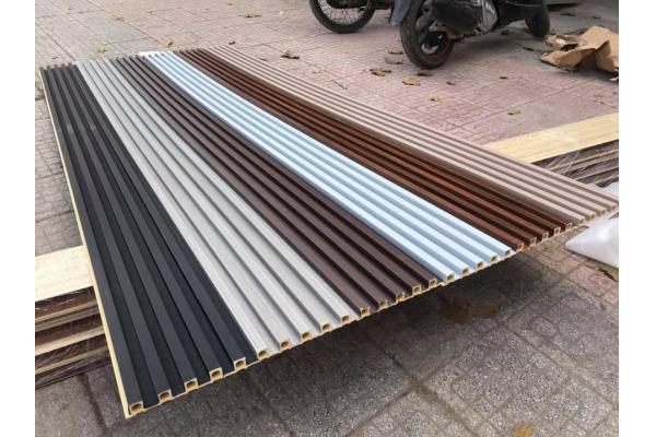 Wooden Grain PVC WPC Wall Panel Fluted Wall Panels WPC 3D Wall Panel