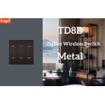 Wireless Wall / Handheld Zigbee 3.0 Switch Bronze / Grey Color 86mm X 86mm Size for sale