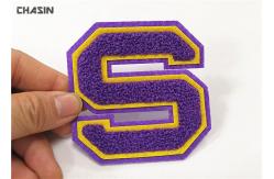 China Double Felt Alphabet Letters Chenille Style Patches And Iron - On Backing supplier
