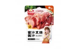 China Sweet Aroma Chinese Sauces Honey Stewed Red BBQ Pork 100g supplier
