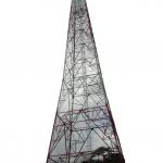 4 Legged Site Project Telecommunication Steel Tower With Bracket for sale