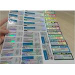 Hologram Printing 10ml Custom Vial Labels Removable Pharmaceutical Stickers