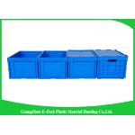 Solid Collapsible Storage Crate Moving Storage , Foldable Plastic Box Eco-Friendly