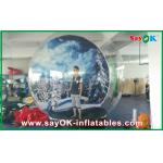 Inflatable Snow Ball / Transparent Inflatable Chrismas Snow Globe Bubble Dia 5M for sale