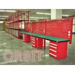 Heavy Duty Industrial Workbenches With Wood / Composite Board Bench Top