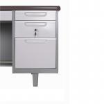 Adjustable Standfoot KD Structure Double Pedestal Steel Office Desk