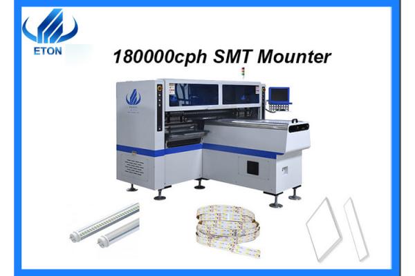 Flexible Strip Tube SMT Mounting Machine 180000 CPH Dual Arm