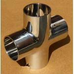 CuNi 9010 Equal Cross Pipe Fitting Copper Nickel ANSI B16.9 Straight 2 SCH40 for sale