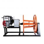 15KN 20KN Petrol Cable Pulling Winch Cable Reel Winder Cable Recoiler for sale