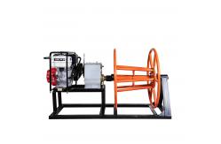 China 3T 5T 8T Petrol Cable Pulling Winch Faster Speed Cable Reel Winder supplier