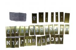 China Adjustable Interlocking Letter Stencils Brass Stencil Set For Paint supplier