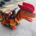 Coin Control Walking Dinosaur Rides , Animatronic Dino Ride On